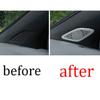 A Post Speaker Frame Cover Trim 2PCS For Benz GLA  - Silver Aluminum