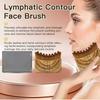 With Storage Box Lymphatic Contour Face Brush Square Shape Contour Face Brush  Skincare Treatment