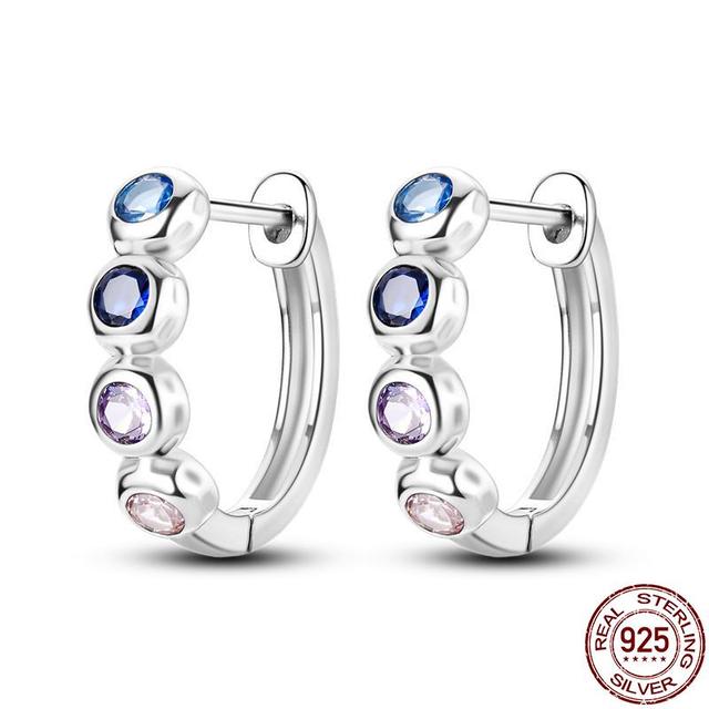 100% настоящие серьги из серебра 925 пробы, снежинка, циркон, в форме сердца, золото, розовое золото, циркон, ювелирные изделия, сверкающий кулон-обруч