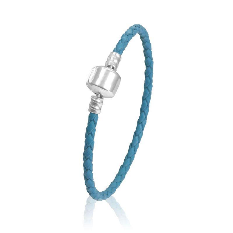 Модный Унисекс Плетеный Кожаный Браслет с Надежной Магнитной Застежкой из Титановой Стали