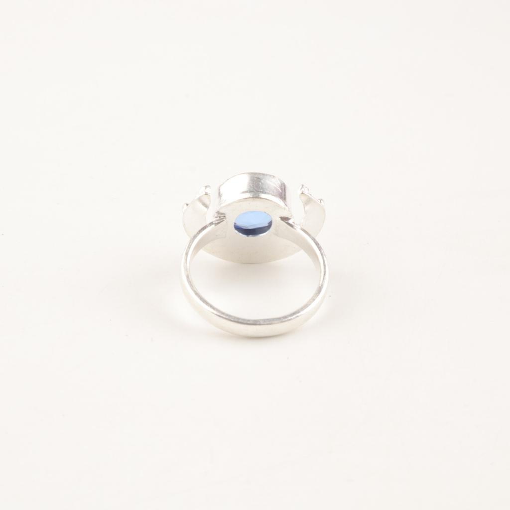 Tanzanite Gemstone 925 Sterling Silver Handmade Jewelry Engagement Ring For Her RR-48-12