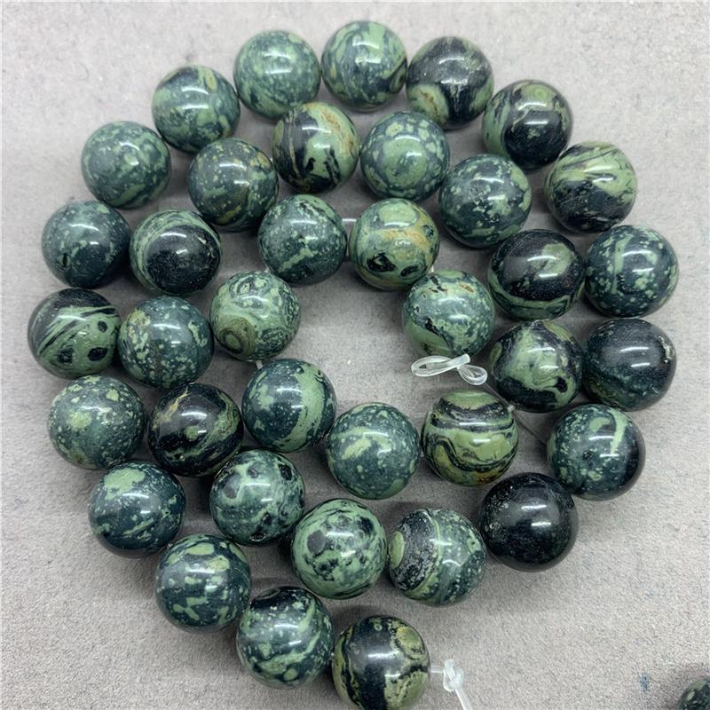 Натуральный драгоценный камень Круглый камень хризоколла свободные бусины для изготовления ювелирных изделий