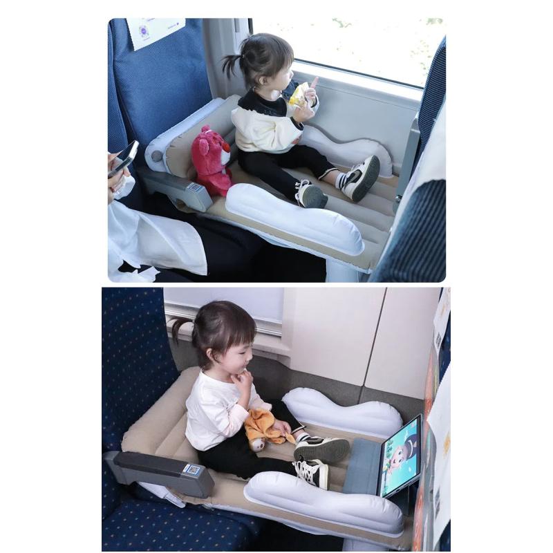 Надувная кровать для автомобиля, кровать для путешествий в самолете, портативная надувная кровать для высокоскоростных поездов, флокированный матрас из ПВХ