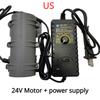 DC 12V/24V Vibration Motor Massage Medical Bed Vibrator Double Eccentric Vibration Equipment Vibrating Screen Motor Power Supply