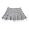 Cute Pleated Skirt for Women Summer Solid High Waist A-line Shorts Lace Stitching Mini Skirt Y2k Vintage Clothing