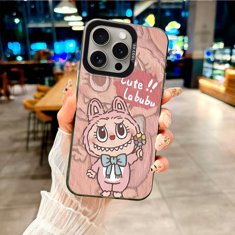 Модный чехол Labubu's Sweetheart Cuteness для серий Oppo/Realme. Oppo A12, A1 Pro, A16K, Reno6 Lite, A3x, A32, A58, A17, Realme 7i, 9i, V23, C15...