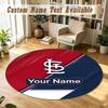 Round Rug Custom NameSt. Louis Cardinals Pattern Non Slip Carpet Home Floor Decor