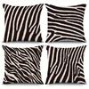 Black and White Zebra Pattern PillowcasesSuitable for Sofa Car Bedroom Decorative Cushion Cover Pillow Cover