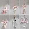 Strawberry Bow Lace-up Phone Chain & Camera Charm Keychain