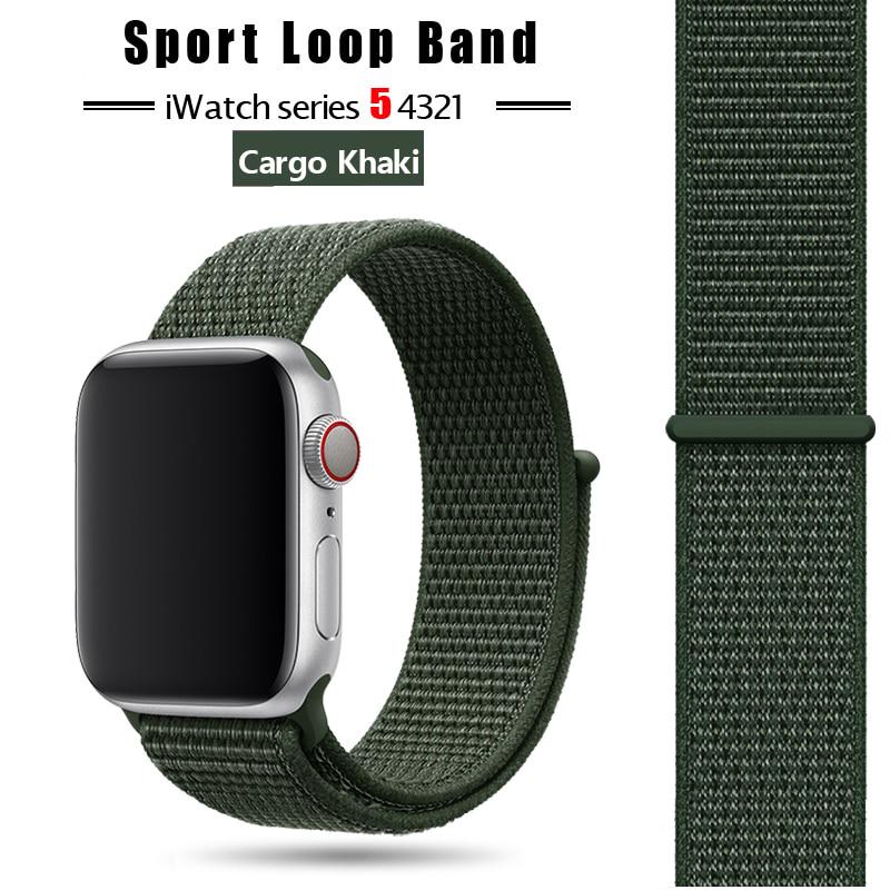 Нейлоновый спортивный ремешок для Apple Watch ремешок 44мм/40мм Apple Watch 6 SE 5 4 3 ремешок Iwatch ремешок 38мм/42мм браслет с аксессуарами для часов