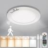 Rechargeable Motion Sensor Ceiling Light with Remote | Magnetic Wireless Ceiling Lights,8000mAh 7.5inch Battery Operated Light Indoor for Closet