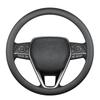 Universal Nappa Leather Steering Wheel Cover - Breathable, Perforated, Sweat-Absorbent, Four Seasons Protection.