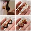 Jewelry Accessories Round Earring Circle Hoop Ear Buckle Vintage Resin Hoop Earrings Women