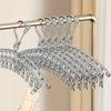 Household Clothes Hanger Stainless Steel Clothes Drying Rack Storage Balcony Drying Socks Hanger with 10/20 Clips Clothes Rack