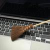 1-10 ШТ Мини Мягкие Метёлки для Деревянного Пола Соломенные Плетёные Щётка для Клавиатуры Миниатюрные Соломенные Метёлки Колдуньи Декор Кукольного Домика
