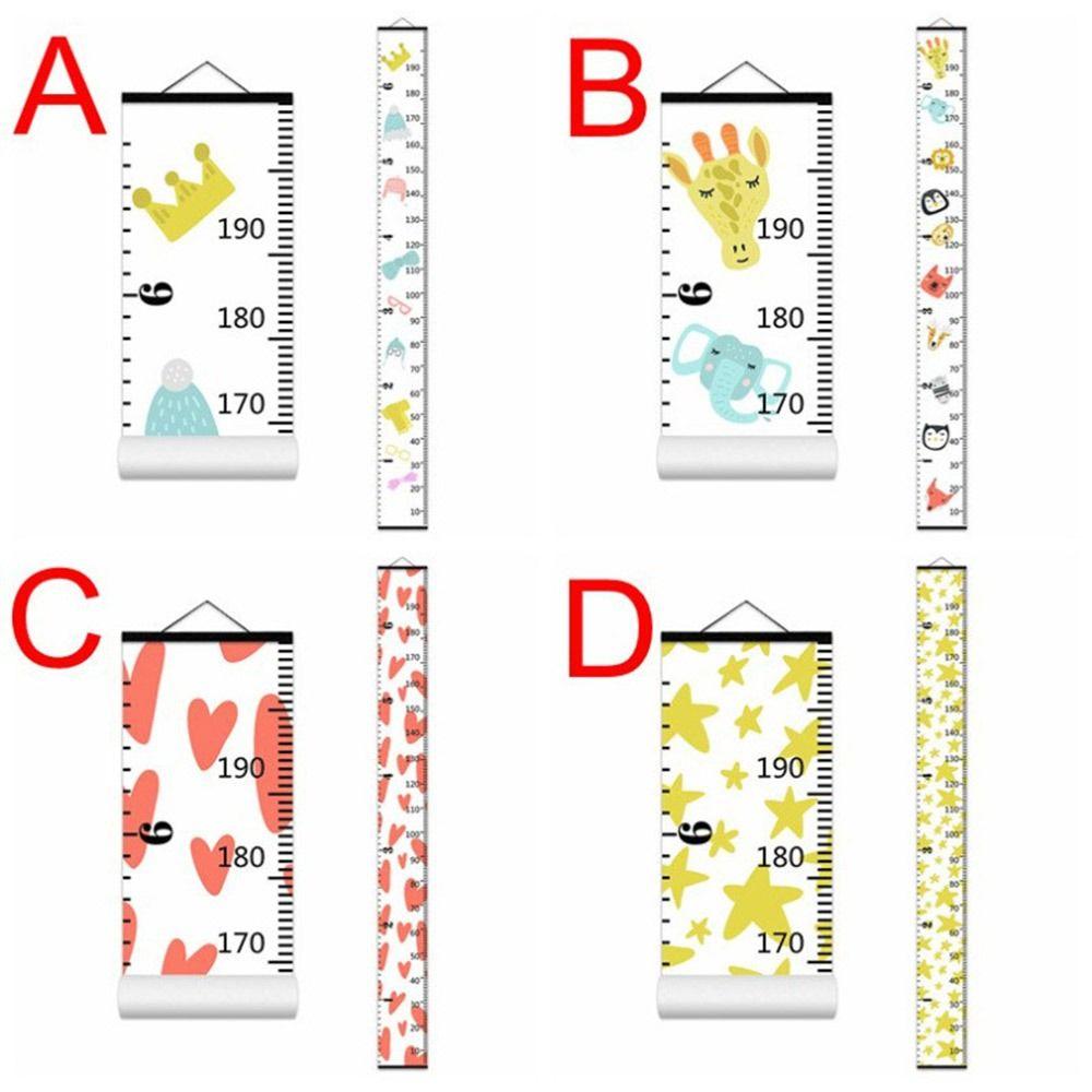 Тканевая таблица роста ребенка с рисунком на стене, линейка для измерения, украшение для дома