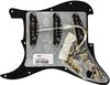 Fender Guitar Parts Strat Vintage Noiseless Black 11 Hole PG Pre-Wired Pickguard, SSS,