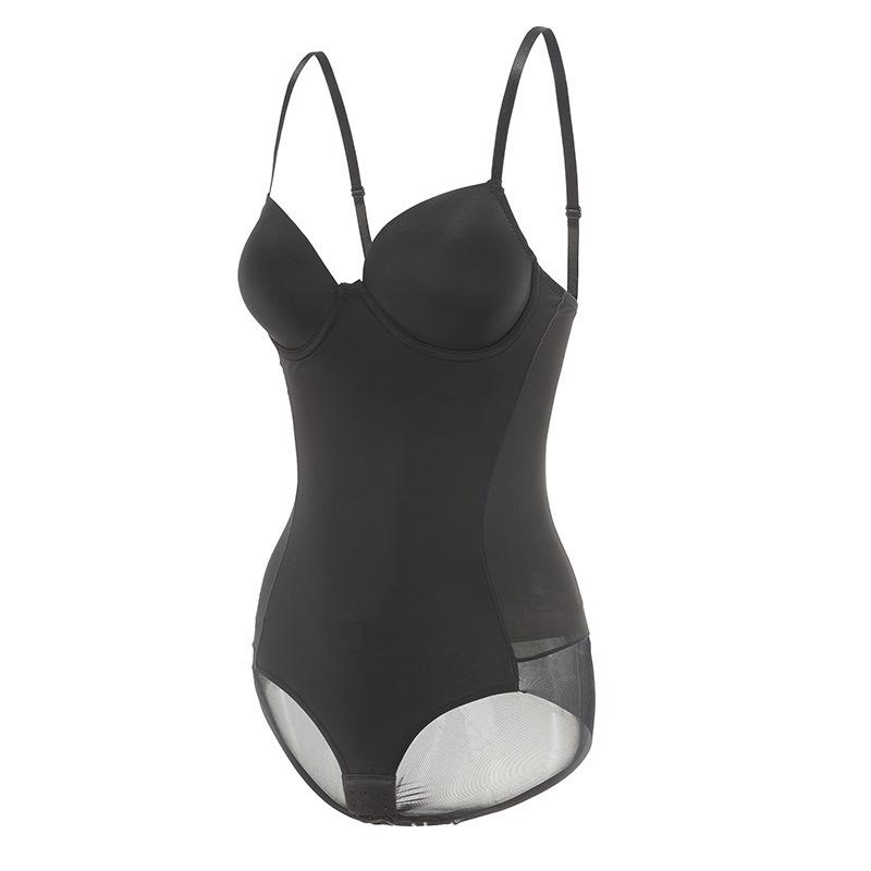 European-American Body Shaping Bodysuit: Plus Size Underwire Bra, Waist & Belly Lifting