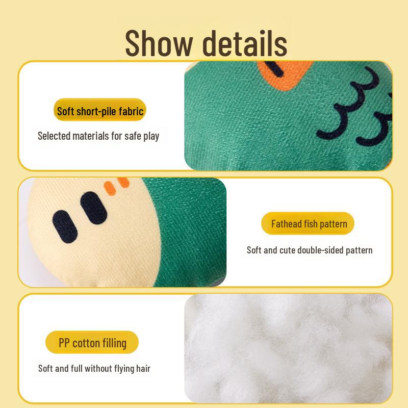 Игрушка для жевания в виде большой рыбы для собак - Чистка зубов и развлечение