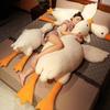 Large White Goose Plush Pillow Toy - Bedside Cuddle Doll & Birthday Gift for Girls