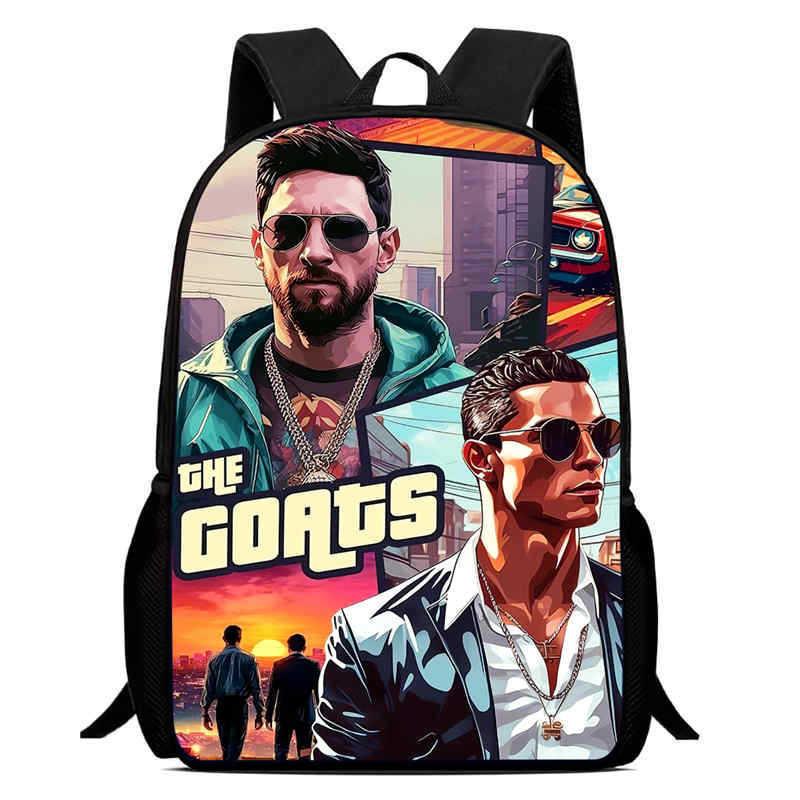 Криштиану Лионель Месси Роналду Неймар Рюкзак с узором футбольной звезды Детский