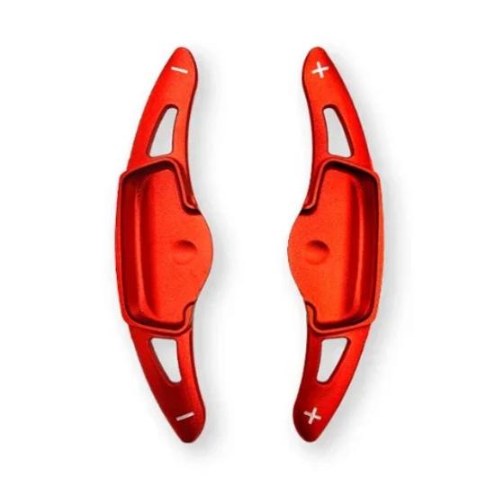 For Kia TASMAN 2025 2026 2PCS Red Aluminum Alloy Car Gear Shift Steering Wheel Paddle Shifter Extension Interior Accessories