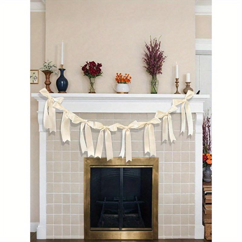 1 шт. Розовый Белый Бант Украшения для Вечеринки Баннер Бант Гирлянда Декор, Бант Гирлянда Лента для Вечеринки Праздника Дня Рождения Свадьбы Помолвки Спальни