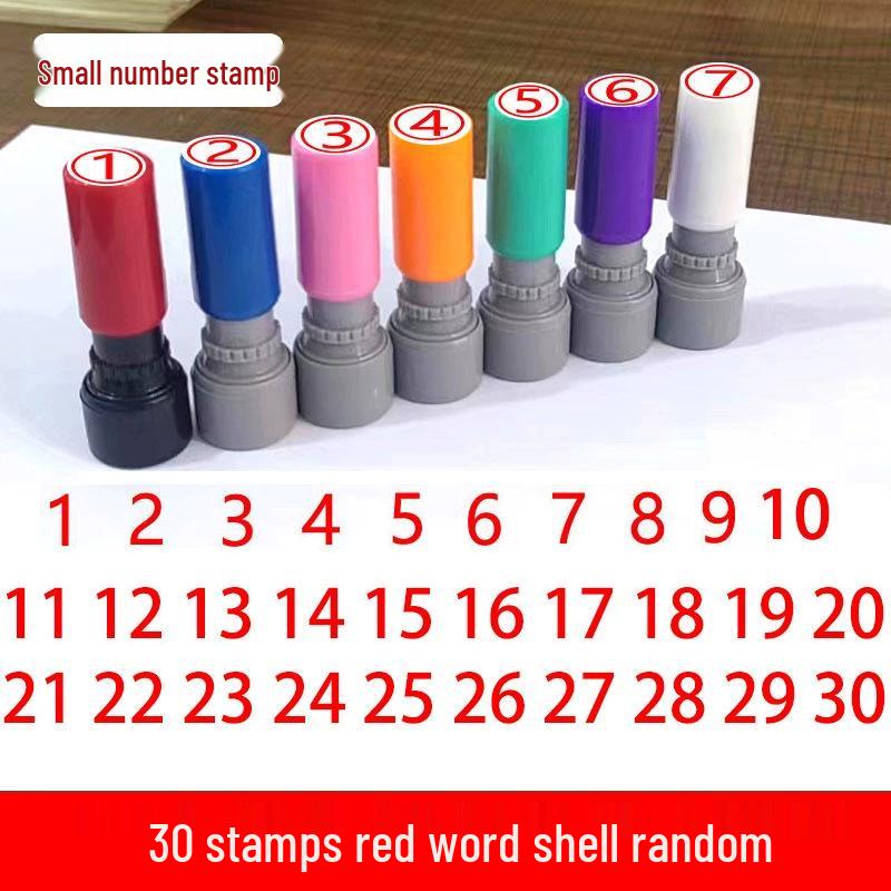 Photosensitive Stamp Set: Numbers 0-9 for Marking & Journaling