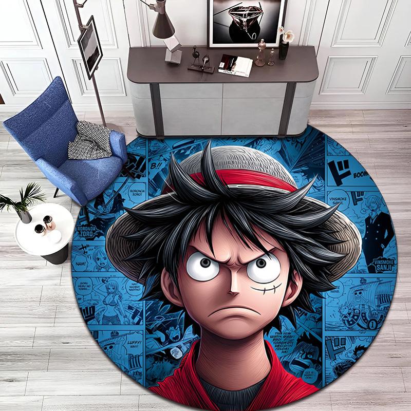 Милая Обезьянка D. Ковер Luffy из японской манги ONE PIECE мягкий, для дома, спальни, декора коврика для двери и противоскользящий ковер E2