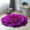 Non-slip Peony Floor Mat Special-shaped Bathroom Floor Mat  for Living Room Tea Table Bedside