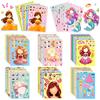 6-48 Pictures/Bao Princess Face Change Puzzle Sticker Cartoon Princess Face Change Make A Face Toy Puzzle Sticker