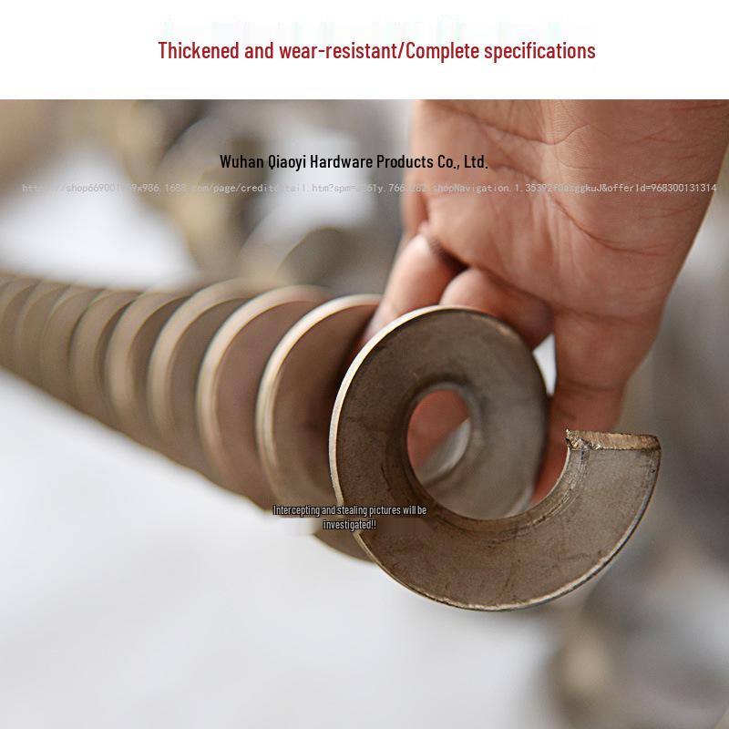 Шнековый питатель со спиральным лезвием из нержавеющей стали 304, компонент шнекового конвейера