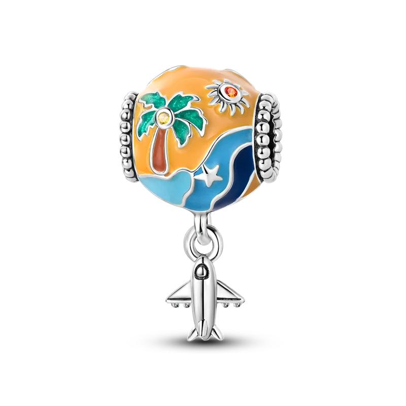 Медные Шармы Морские Рыбы Бусина Светящаяся Черепаха Осьминог Ракушка Подвеска Подходит Оригинальному Браслету DIY Женские Украшения