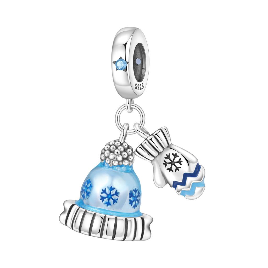 Orstarry 925 Silver Christmas Bell Pendant Beads Original Pendants Bracelet Charm Jewelry Party DIY Trendy Gifts
