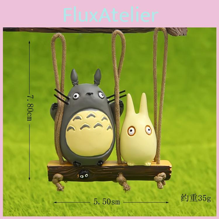 My Neighbor Totoro Swing Cat Scene Mini Model Ornament For Gift Present