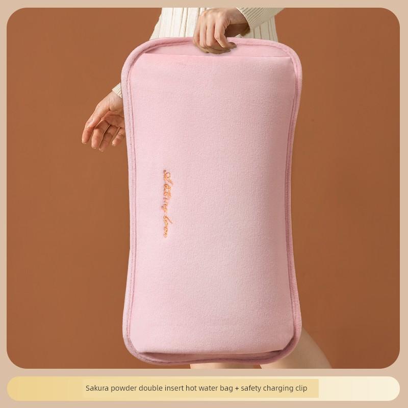 Hot Water Bag Rechargeable Hot-Water Bag Explosion-Proof Heating Pad Electric Heater Large Bed Belly Covering Bed Fantastic Foot Warming Appliance