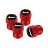 4Pcs Aluminum Car Tire Valve Cap Auto Wheel Accessories for Jeep Wrangler JK Gladiator Grand Cherokee Compass KUBEL1
