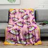 1Pc MajinBuu Print Flannel Blanket, High quality Comfortable for All Seasons, Warmth and Comfort, Perfect for Christmas Gifts