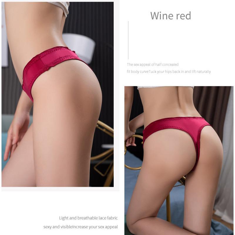Женские сексуальные невидимые стринги-стринги, трусики из ледяного шелка, бесшовные трусы, нижнее белье, нижнее белье