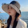 Women Sun Hat With Bow Summer Hat, Rear Bowknot Wide Brim Cycling 360 Face And Neck Protection Degree UV Fisherman for Outdoor Hiking Packable