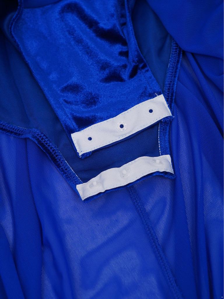 Платье для девочек с кружевной вставкой, сборчатой сетчатой накладкой, асимметричным подолом и сверкающими стразами, костюм для лирического танца