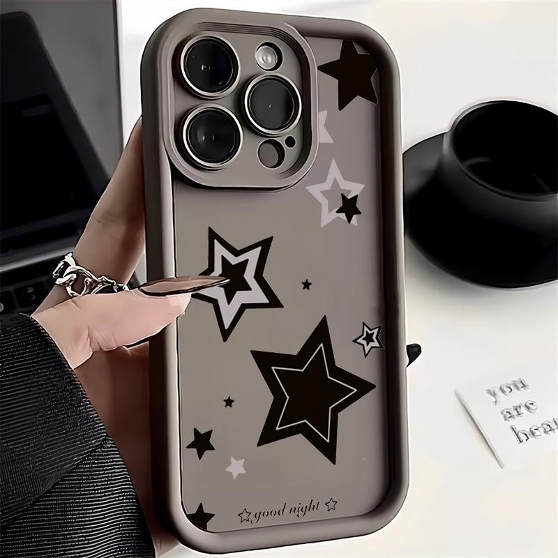 Милый Розовый Чехол со Звездочками для Samsung A16 A15 A35 A55 A54 A34 A33 A53 A52 A13 A14 4G S25 S24 Ultra S22 S23 Plus FE Ударопрочный Чехол