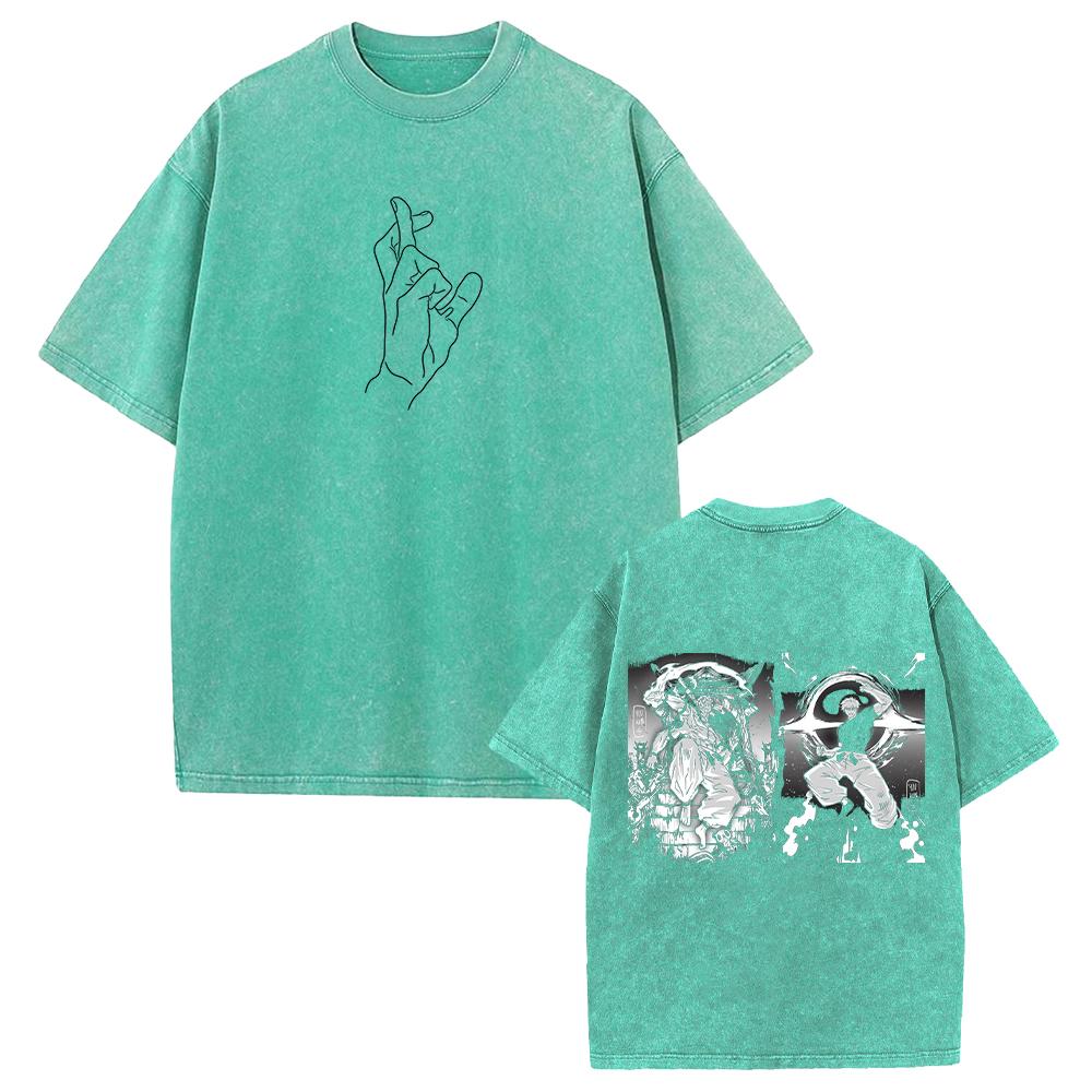 Аниме Магическая битва Рёмен Сукуна Годзё Сатору Графическая футболка Мужская Женская Оверсайз футболка Стирка Хлопок Футболка Харадзюку Футболка