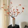Yousheng 3 Pcs Faux Fall Leaves Stems Artificial Ficus Branches Fall Ficus Foliage for Vases Fall Table Centerpieces Farmhouse Decor