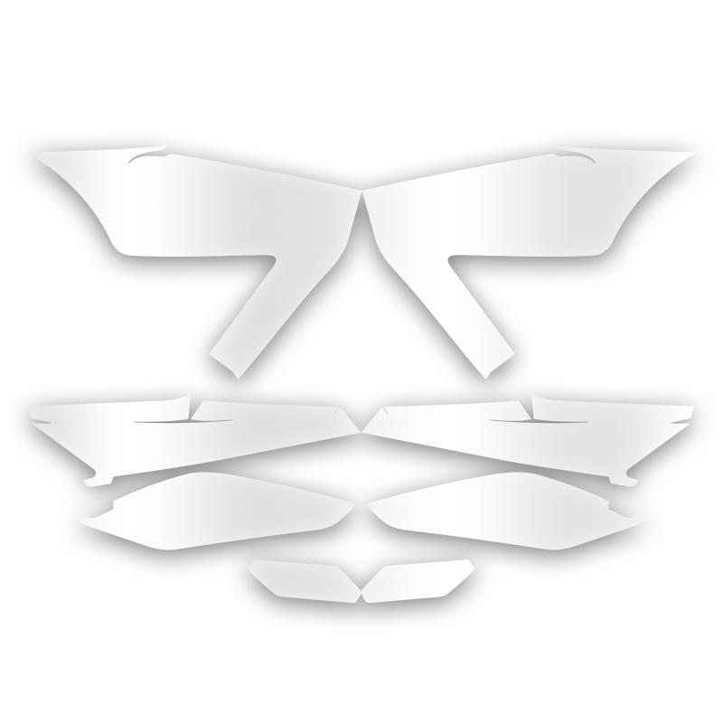 For YAMAHA XMAX300 2023 Motorcycle Headlight & Taillight Protection Film Transparent TPU Material