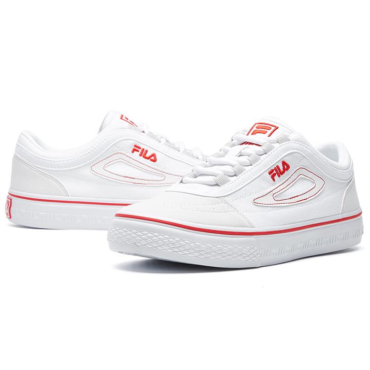 Fila Классические кеды для скейтбординга White/red F12M034423FWT