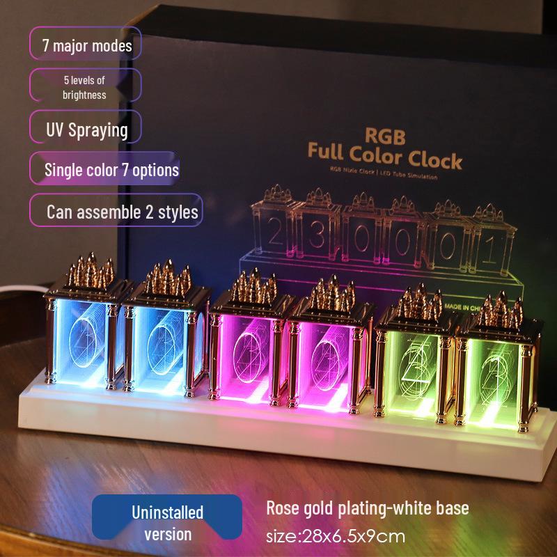 RGB Ламповый киберспортивный настольный будильник - Сделай сам Художественное украшение и подарок