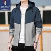Tucano Men's Spring/Fall Color-block Windproof Casual Jacket