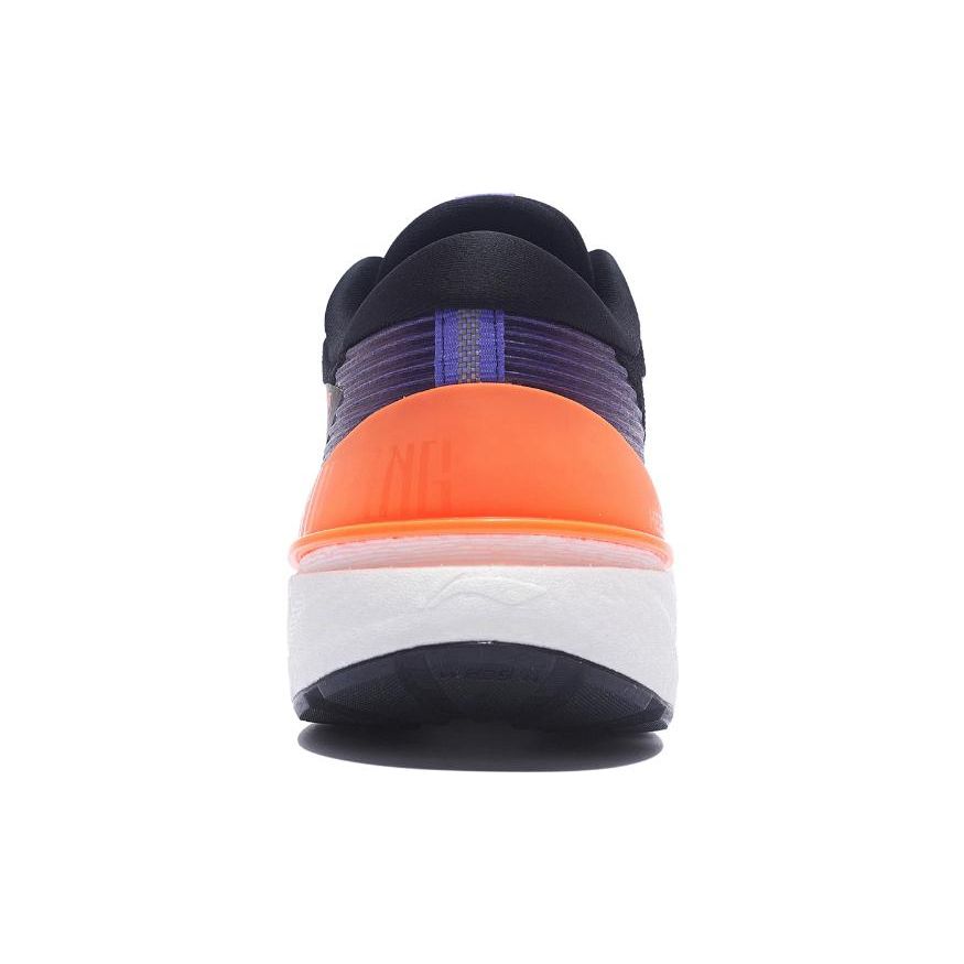 Li Ning Yue Ying 2.0 Shock Absorption Reflection Low Top Running Shoes Men Running Shoes Black Purple Orange ARHS021-3