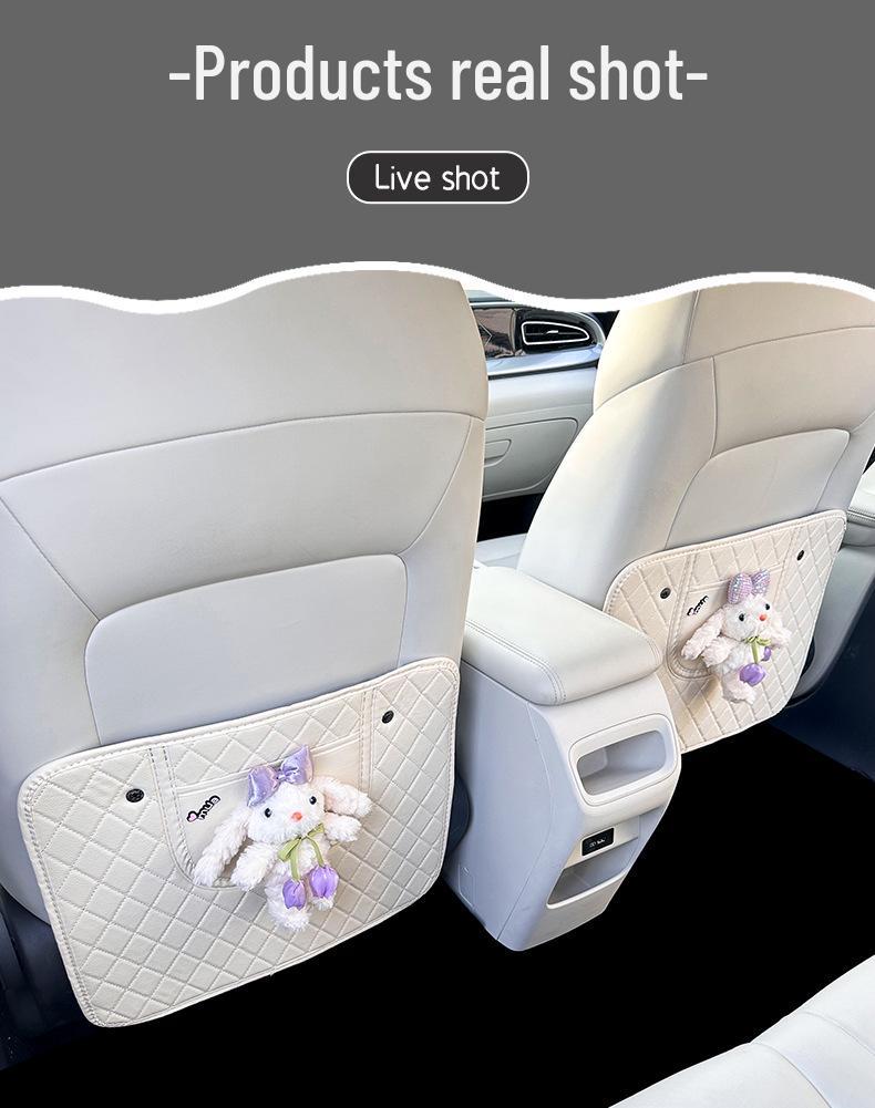 Geely Xingyuan Rear Seat Kick Mat - Anti-Dirt Car Interior Decoration for Women, Fits 26 Models